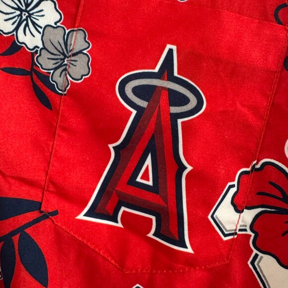 Los Angeles Angels Hawaiian Shirt OS - Picture 2 of 5